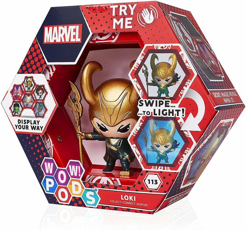 Action Figures |  Avengers Collection – Loki | Superhero Light-Up Bobble-Head Figure | O Action Figures Action Figures