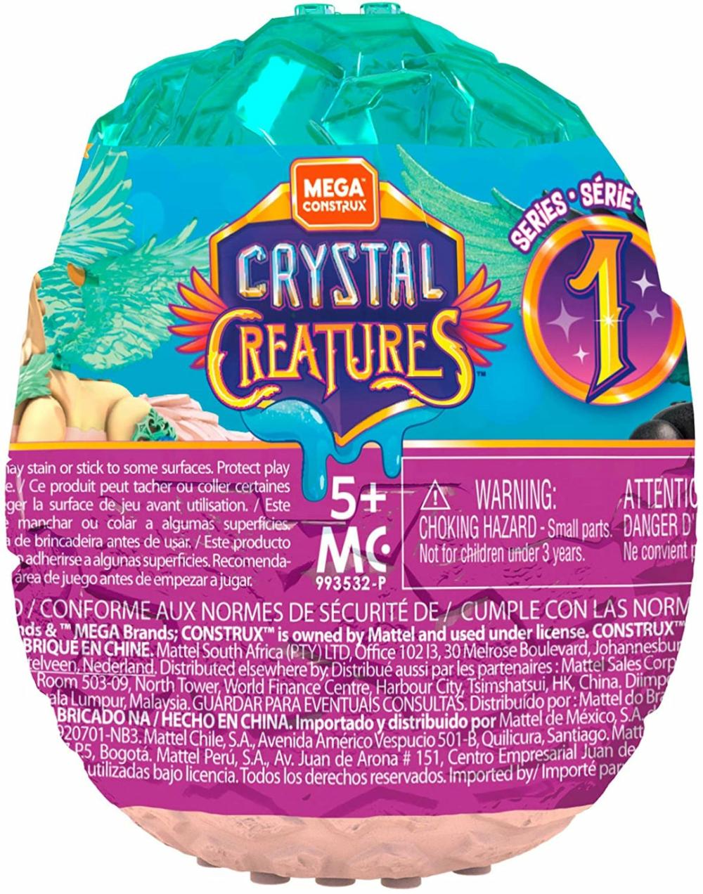 Action Figures |  Mega Construx Crystal Creatures Blind Pack – Styles May Vary Action Figures Action Figures