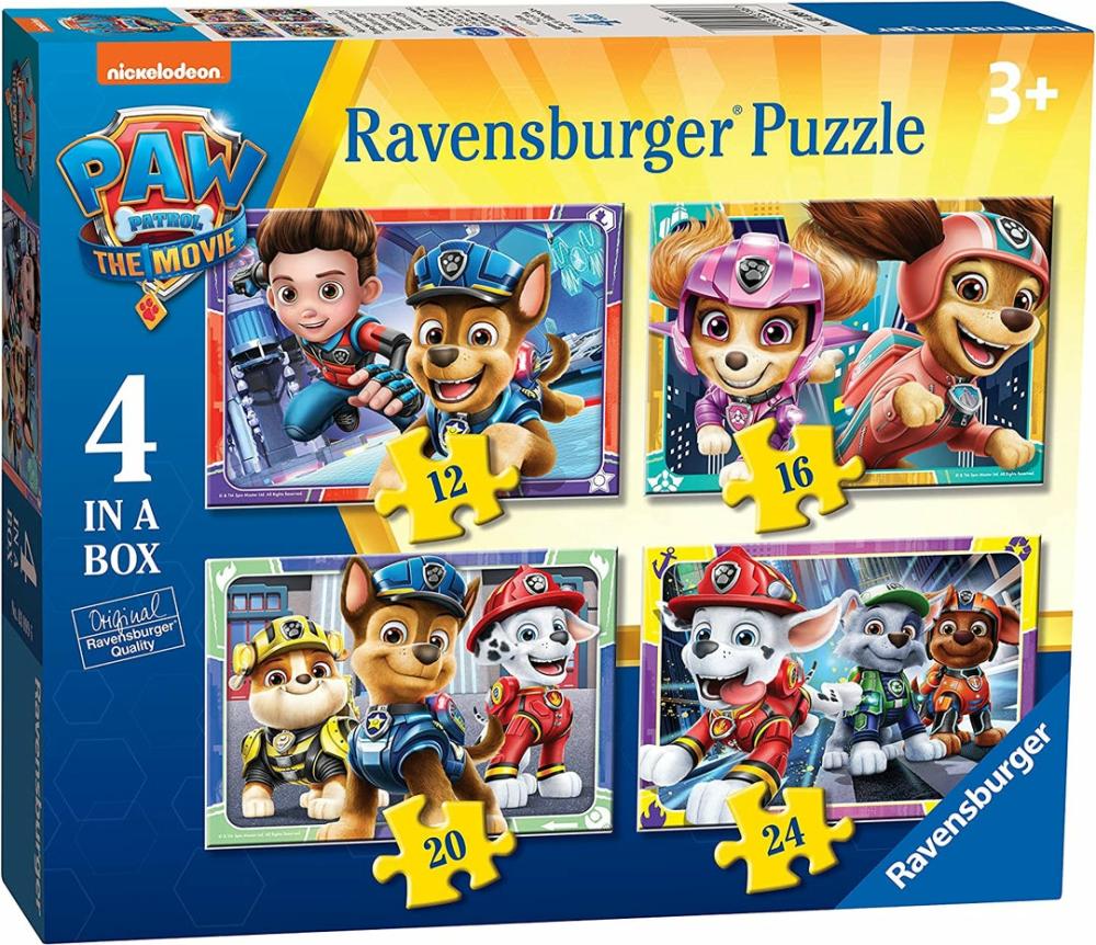 Puzzles |  03099 Paw Patrol The Movie 4 In A Box Puzzles Puzzles