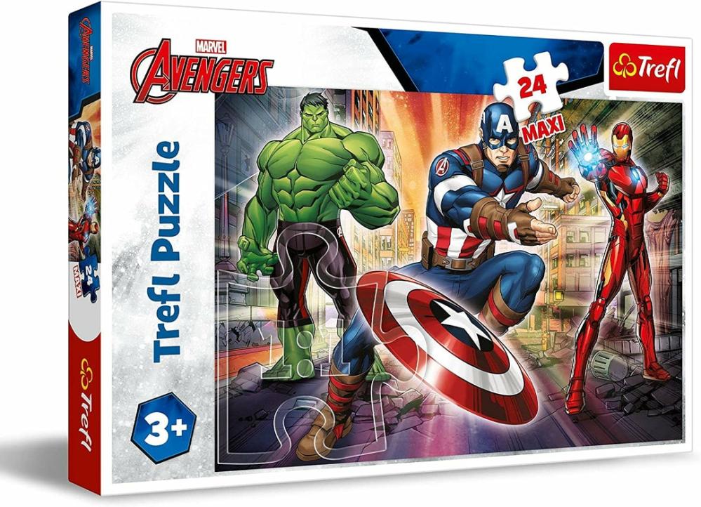 Puzzles |  Trefl 24 El. Maxi W Äšwiecie Avengersälw [Puzzle] Puzzles Puzzles