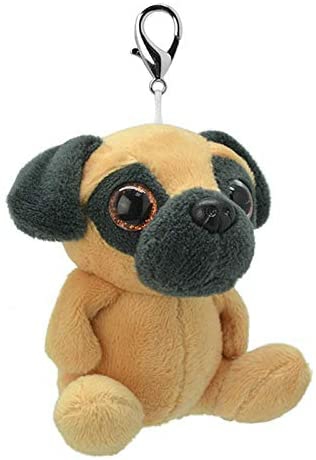 Plushes And Soft Toys |  Orbys-Plush Pug Keyring, 10 Cm, Handmade, Multi-Colour K8525 Plushes And Soft Toys Plushes And Soft Toys